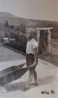 Miloš Panýr as a child, 1932