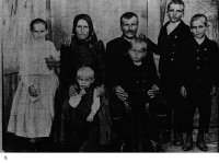 Grandparents; 1916; second from right Mrs. Hübner's father