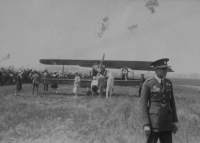 A plane in Dolní Beřkovice, 1937