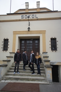 Žákovský team in front of TJ Sokol Jinonice