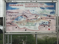 Mapa obléhání Sarajeva