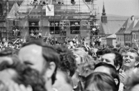 President Vaclav Havel in Bardejov, 1990