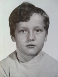 Lumír Němec as a schoolboy