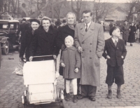 At the Sedlec funfair, 1951