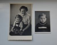 Dagmar as a child with her mother Milada Slabihoudová.