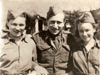 Illustrative photograph of women from the ranks of Czechoslovak combat medics