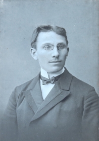 The memorial's great-grandfather from mother's side, who escaped from the Italian front of the First World War. Olomouc, probably before 1920.
