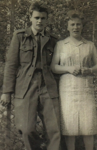 Josef with his sister Marie, 1963