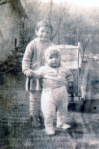 Tamara as a baby at her aunt's in Čierna Lehota