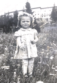 Canka in 1958, when she was 4 years old.