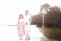 Canka with her first husband and son on holiday in Albena, Bulgaria in 1981.