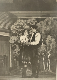 Anna Ďurišová in a play