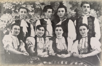 Theatre company in Veľke Stankovce, Anna Ďurišová bottom left