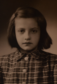 Bohumila Hofmannová in her childhood