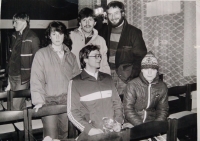 At a sports camp, mid-1980s.