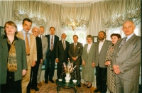 With the team of President Václav Havel, 1996