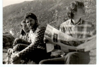 Pavol Tomašovič (right) In Roháče, 80s of the last century.