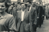 "Kulak" Čestmír Pelant in the May Day parade (the third one in the row)
