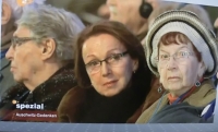 Eva at the Auschwitz commemoration ceremony