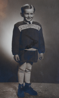 Jan Průša as a child