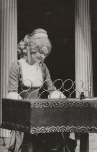 Eva Rovenská in her biggest role as Luisa in Intrigue and Love at Slovácké divadlo in Uherské Hradiště