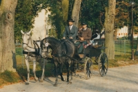 Antonín Konečný as a horse driver from Topolčany