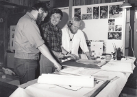 Krkonoše Museum in Vrchlabí, preparation of the Stone exhibition