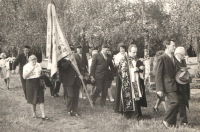 Pohřeb v Boršově nad Vltavou, Václav Habart jako farář, konec 80. let