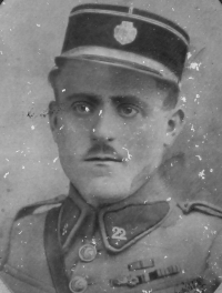 Grandfather Alois Valehrach in Austro-Hungarian uniform during the First World War