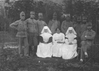 Josef Müller in the infirmary during the First World War