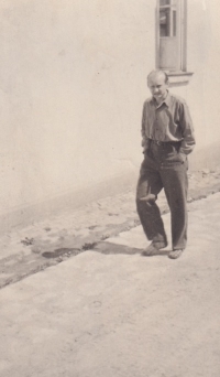 Father Josef Müller as a soldier of basic military service in Šumava