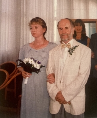 Svatba Julie a Antonína Vojtkových v roce 2000 v Břeclavi