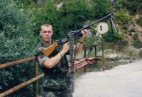 Jan Svoboda, chief machine gunner, Bosna Krupa, Bosnia and Herzegovina, 1999