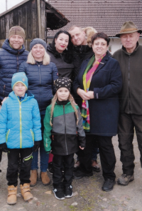 Pavel Veverka with family, 2015