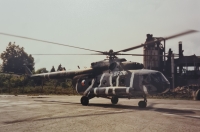 Czech helicopter at Bosna Krupa base, Bosnia and Herzegovina, 1999