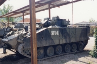 Technique of the 3rd Mechanized Battalion, at the Bosenská Krupa base, 1999