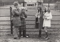 Karel Matula during a trip from school to the Ostrava Zoo in 1977
