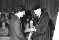 Graduation at the Faculty of Medicine, July 9, 1984