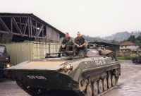 Jan Svoboda on BVP, second from left, Bosnia and Herzegovina, 1999