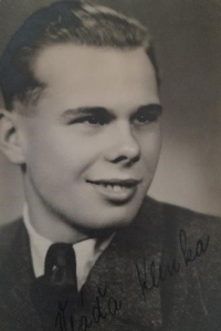 Vladimír Klenka, 20 years old, 1948