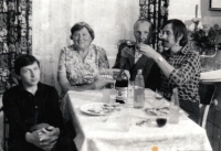 From left: brother Josef, parents, Jiří Kašlík, 70s, Příkazy