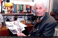 Dad Karel Kaňák in his study at Sofronka