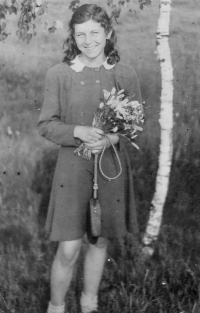 Mother Marta Čapková, née Šandová, late 1940s