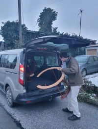 Transport of the Eudox Solar Planetarium to the Chrudim Gymnasium