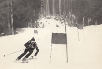 Otec Jaroslav, lyžařské závody, Šumava, 70. léta