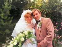 Wedding photo with wife Renata, 25 September 1993