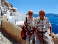 Manželé Lukešovi, na ostrově Santorini, rok 2010