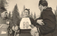 František Příhoda na olympijských hrách 1956 v Cortině d'Ampezzo