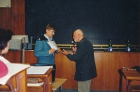 Jiří Růžička s MUDr. Jaroslavem Skálou, 1991