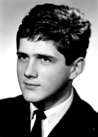 Miloň Novák at the time of his graduation in 1965